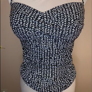 La Blanca Tankini top with removable straps